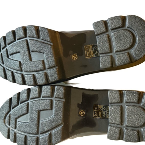 Journee Lug Sole Platform Loafers with Buckle Detail Size 11 - Picture 3 of 10